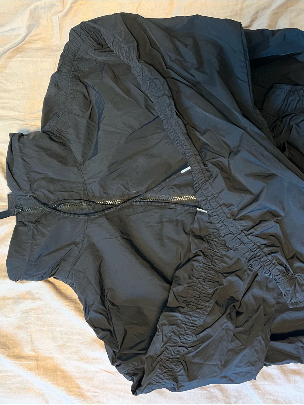 Athleta Black Cropped Bomber Jacket - Picture 3 of 8